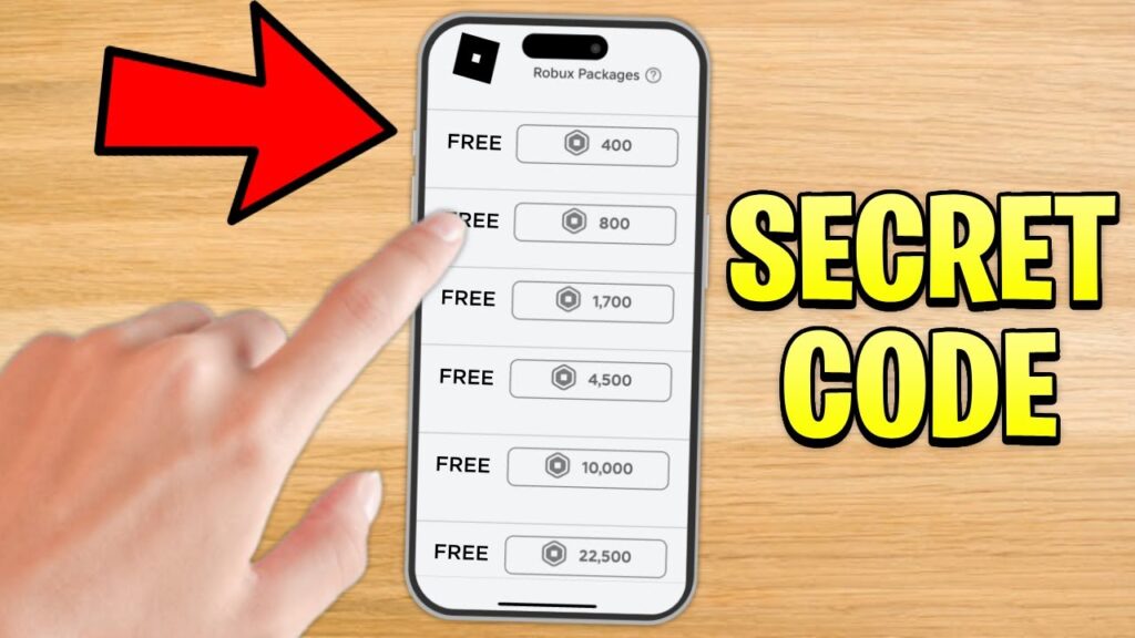 secret code roblox
